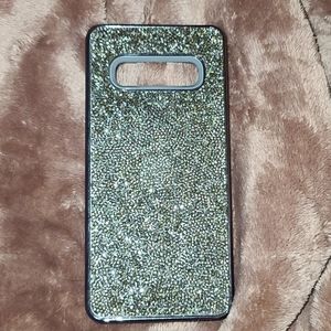 Gun metal sparkle galaxy s10 plus case